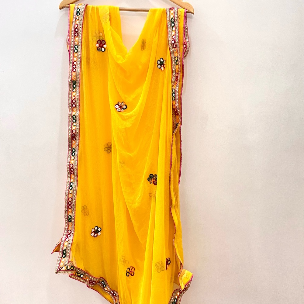 Pretty Chiffon Gota Work Chunni/Dupatta - Picture 3 of 10